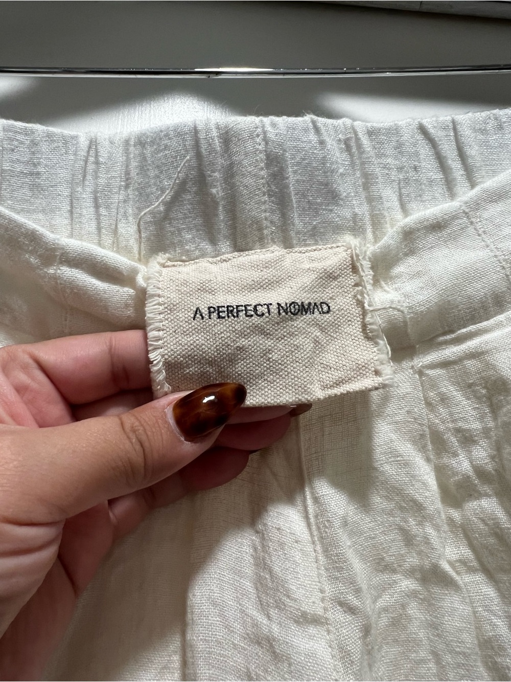Women’s Cream Linen trousers
